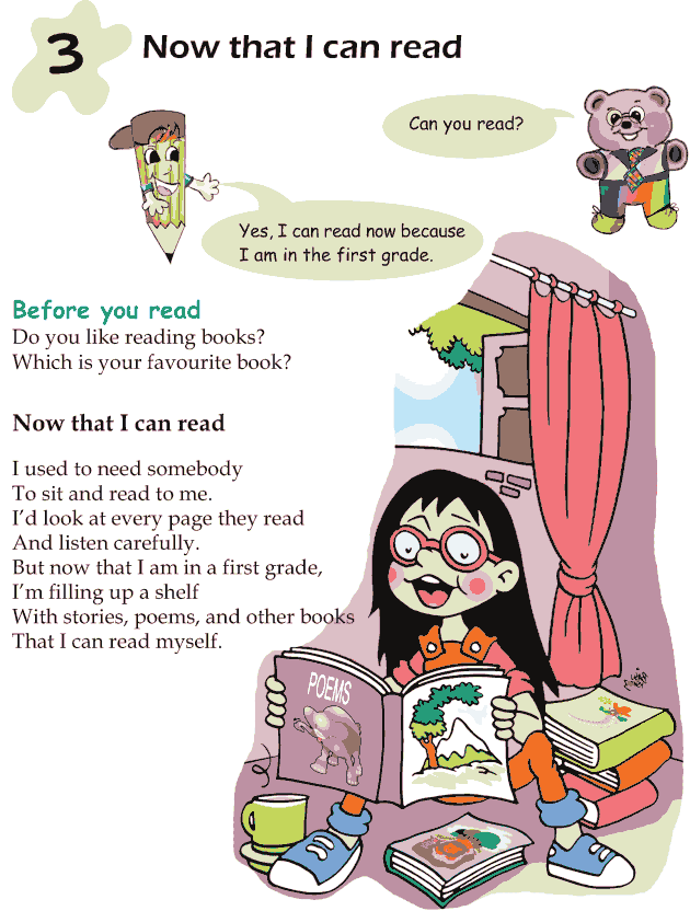 Grade 1 Reading Lesson 3 Poetry - Now That I Can Read