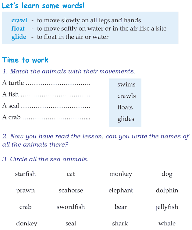 Grade 1 Reading Lesson 8 Picture Story - In The Sea (4)