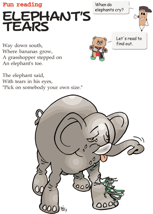 Grade 2 Fun Reading - Elephants Tears