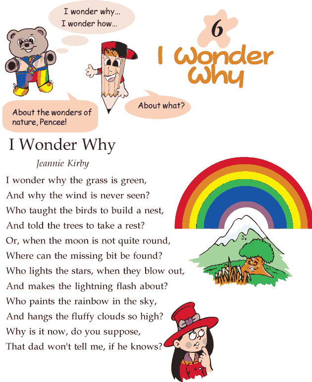 Grade 2 Reading Lesson 6 Poetry - I Wonder Why