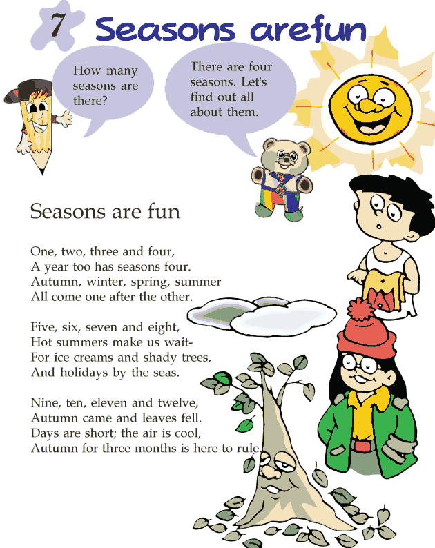 Grade 2 Reading Lesson 7 Poetry - Seasons Are Fun