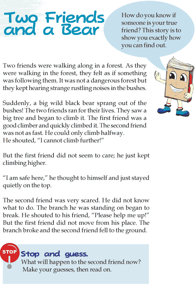 Grade 3 Reading Lesson 11 Fables And Folktales - Two Friends And A Bear