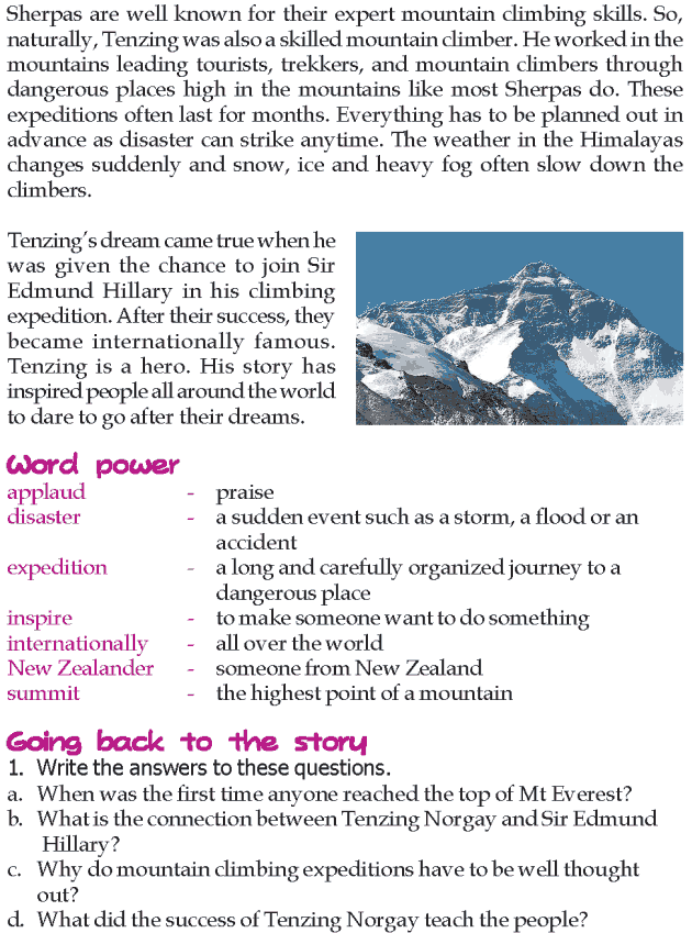 Grade 3 Reading Lesson 14 Biographies - Tenzing Norgay Sherpa (1)