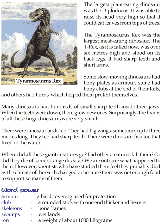 Grade 3 Reading Lesson 22 Nonfiction - Dinosaurs (1)