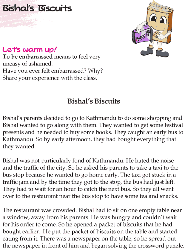 Grade 4 Reading Lesson 5 Short Stories - Bishals Biscuits