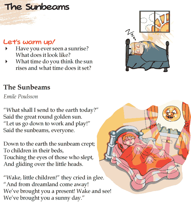 Grade 4 Reading Lesson 8 Poetry - The Sunbeams