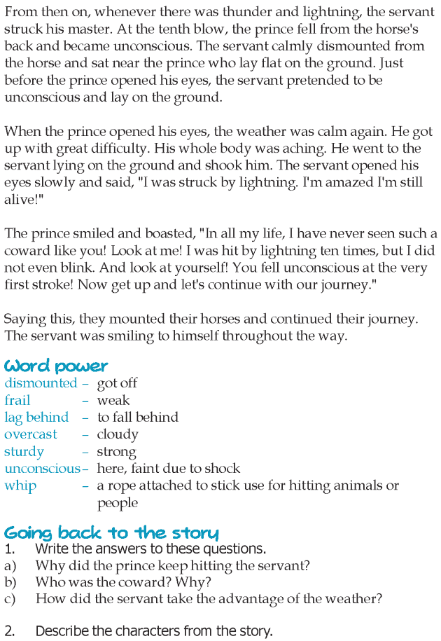 Grade 5 Reading Lesson 11 Fables And Folktales - The Servant And The Prince (2)