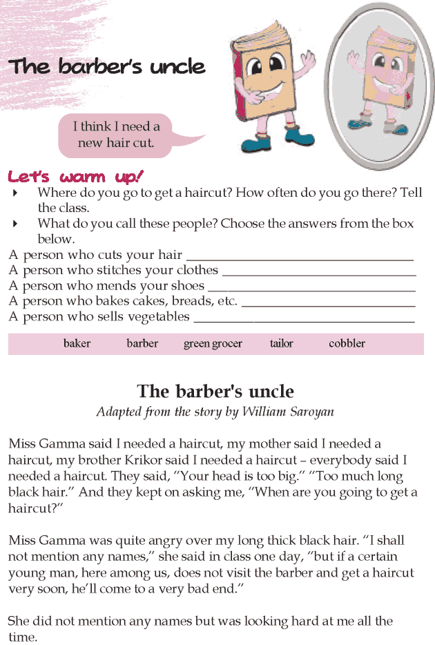 Grade 5 Reading Lesson 25 Short Stories - The Barbers Uncle