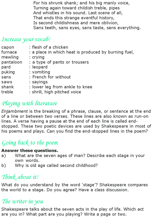Grade 8 Reading Lesson 19 Poetry - All The Worlds A Stage (1)