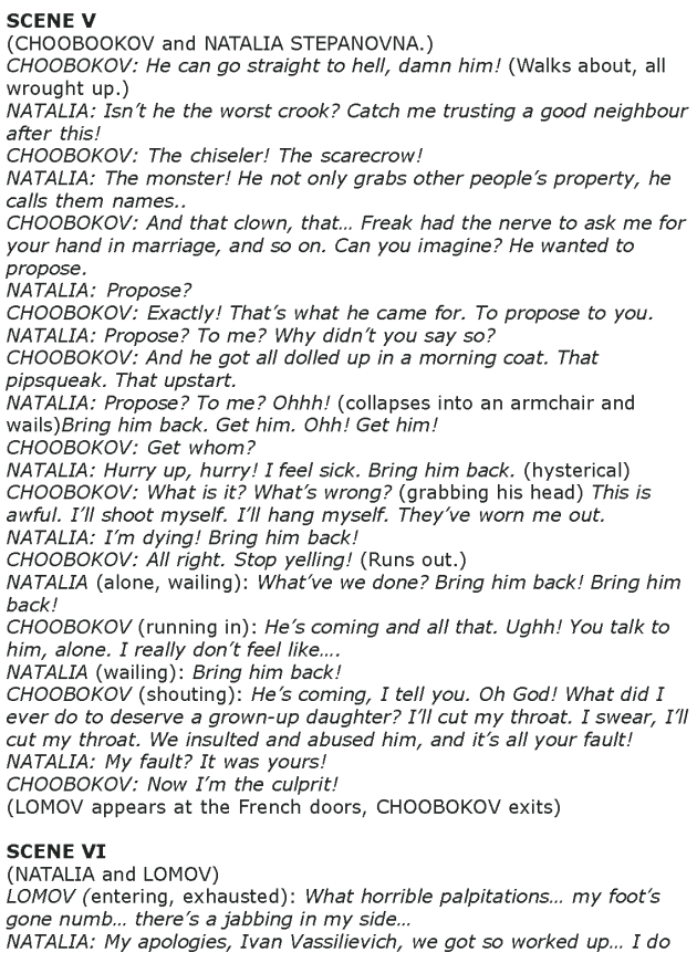 Grade 8 Reading Lesson 26 Play - A Marriage Proposal (6)