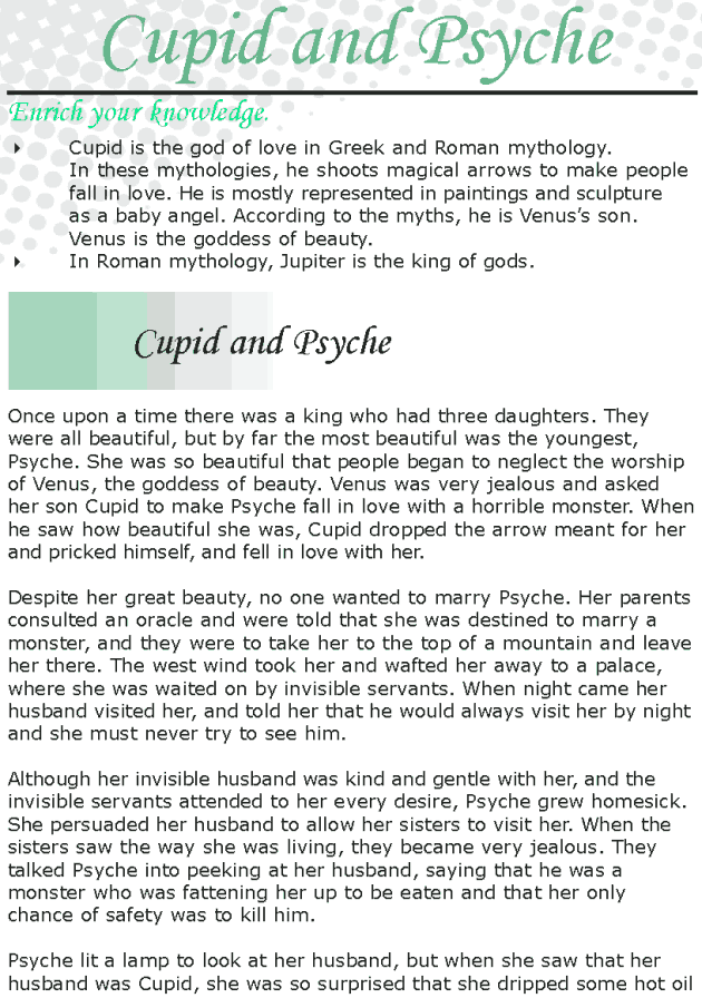 Grade 8 Reading Lesson 8 Myths - Cupid And Psyche