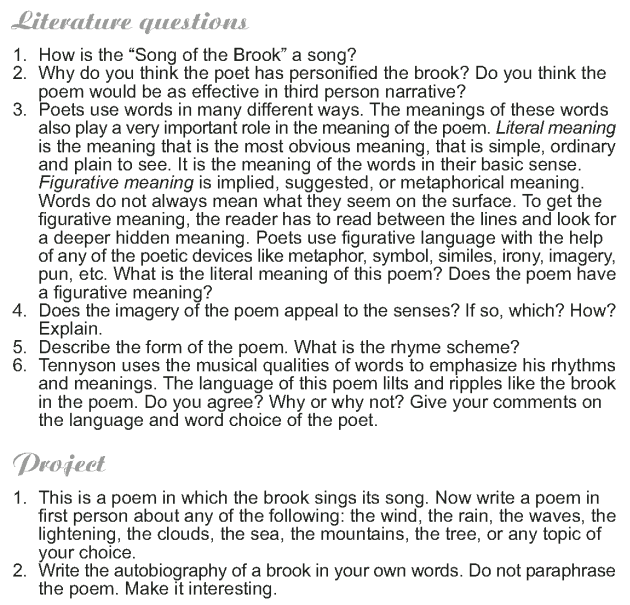 Grade 9 Reading Lesson 8 Poetry - The Brook (4)